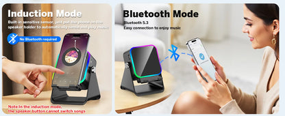 5 In 1 Auto-induction 5000mAh Wireless Induction Speaker