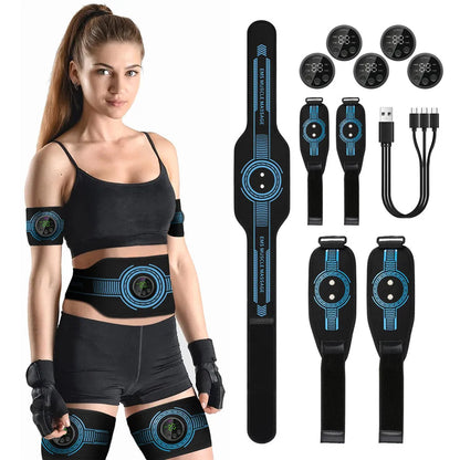 Intelligent EMS Belt Massage Set Full Body Muscle Stimulation