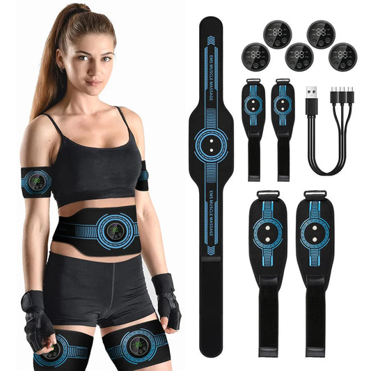 Intelligent EMS Belt Massage Set Full Body Muscle Stimulation