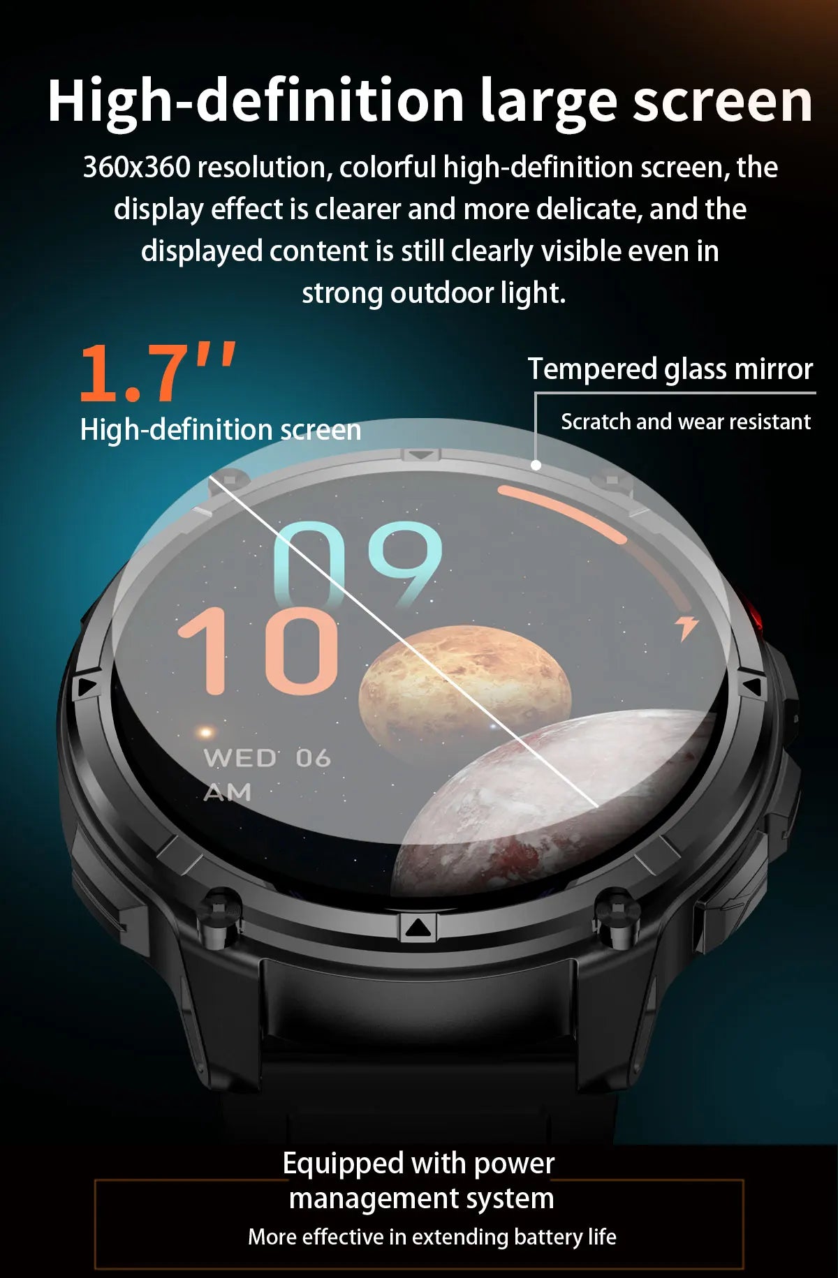 New T-Rex3 Pro 1100mAh Battery Smart Watch GPS Path