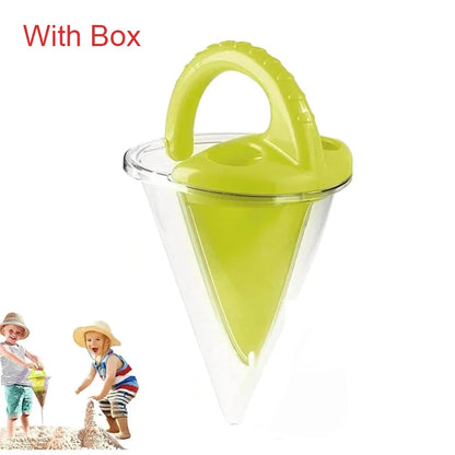 Beach Children Wash Sand Overflow Funnel Outdoor