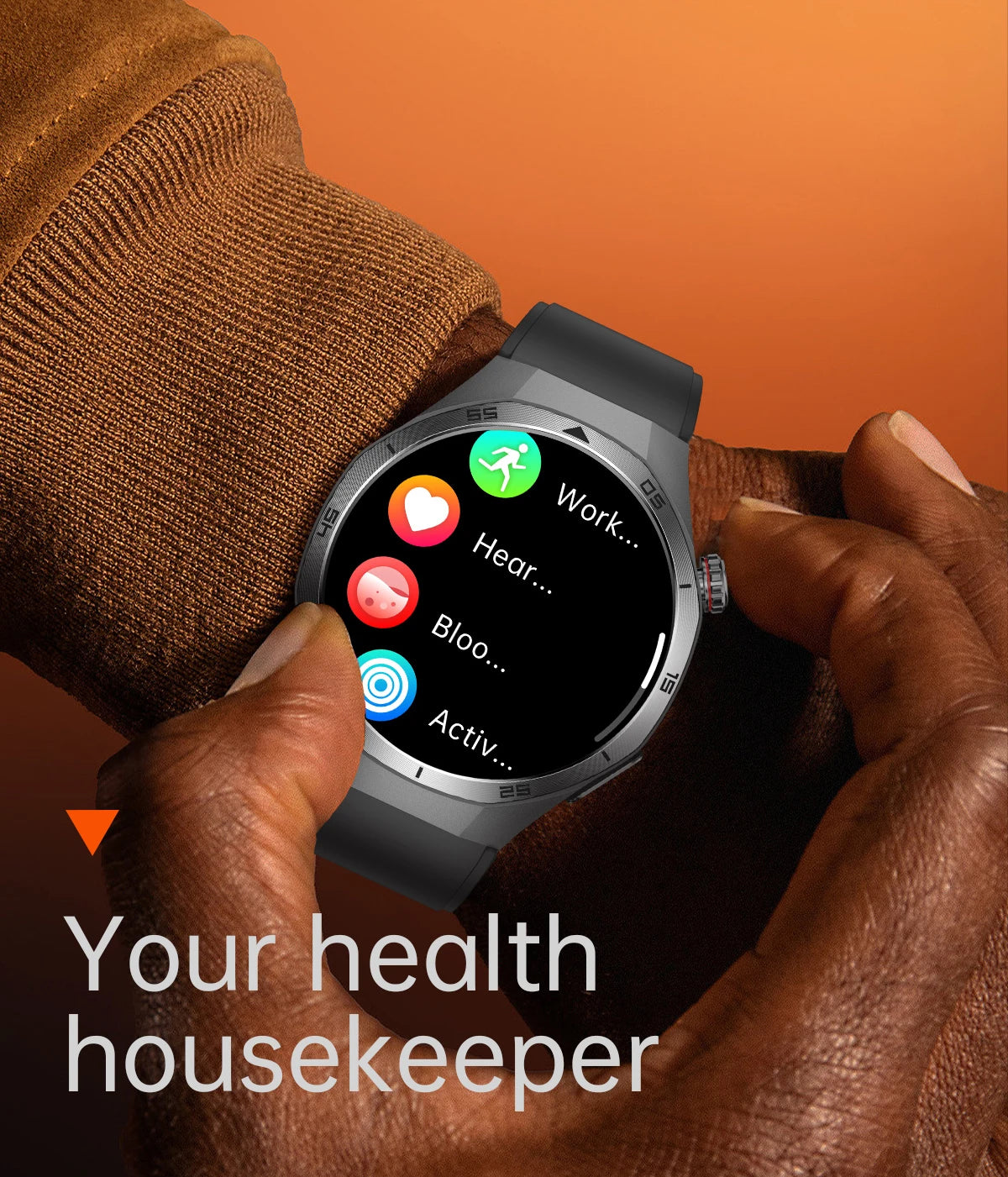 New Nursing Grade ECG+PPG Smart Watch Health Analysis