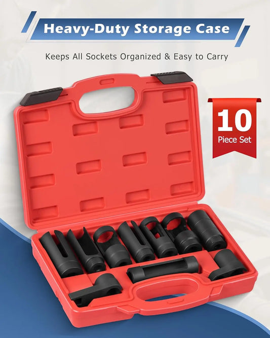 Universal Oxygen Sensor Socket Set O2 Lambda Sensor Removal