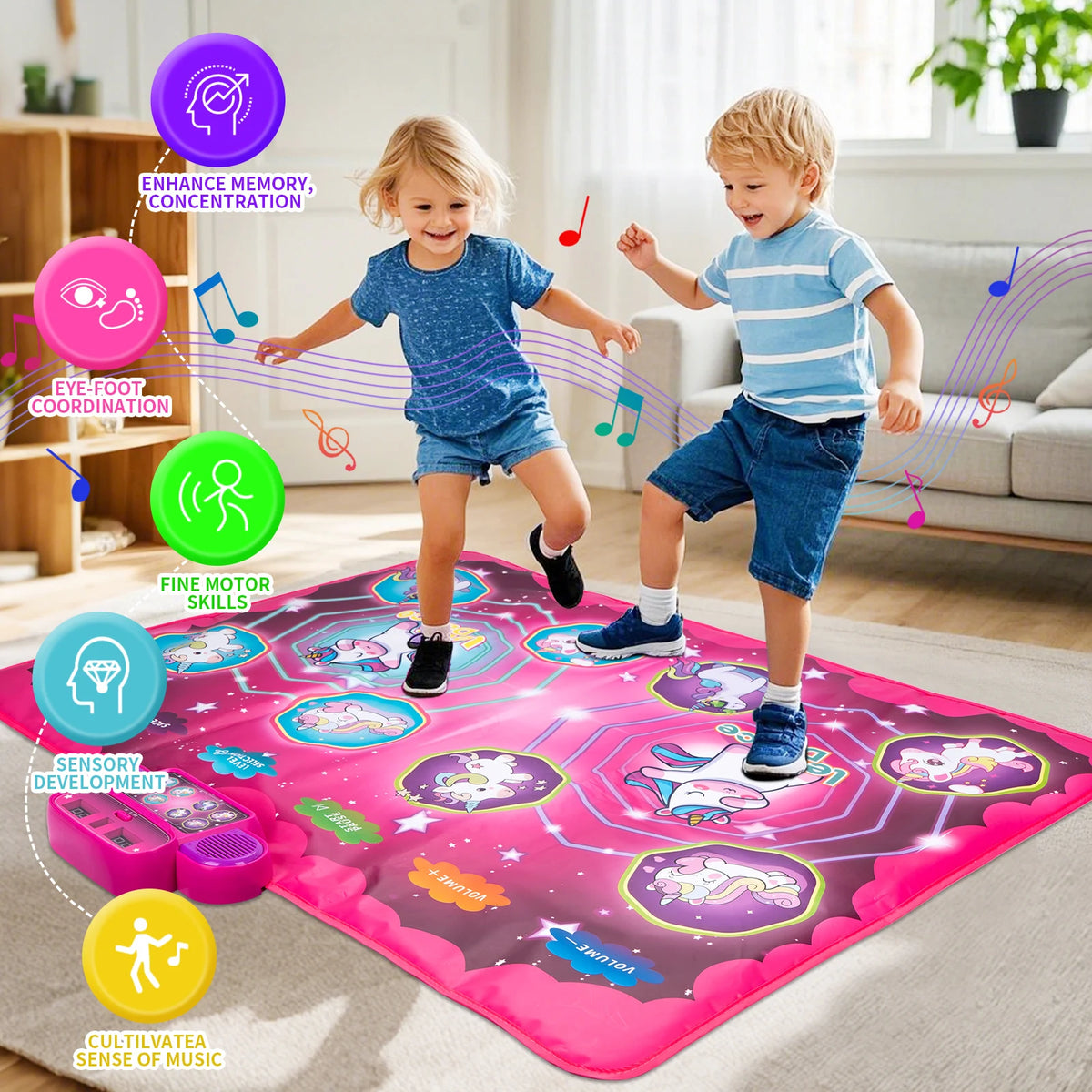 Dancing Blanket Kids Electronic Dance Mat Double Players
