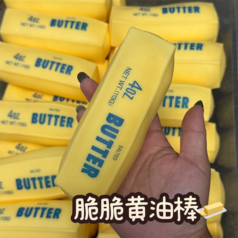 Butter Stick Squishy Stress Ball Fidget Toy Crunchy Squeeze Toy