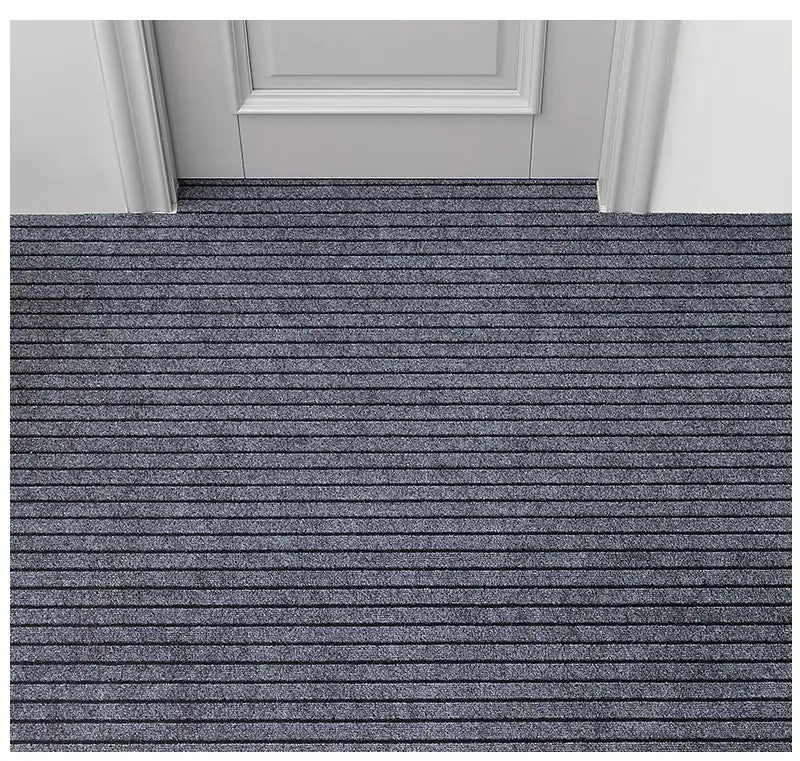 Large sized striped rubber bottom corridor carpet carp