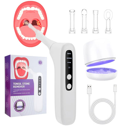 Visible Electric Tonsil Stone Remover Tool Visible Tonsil Stone Removal Kit