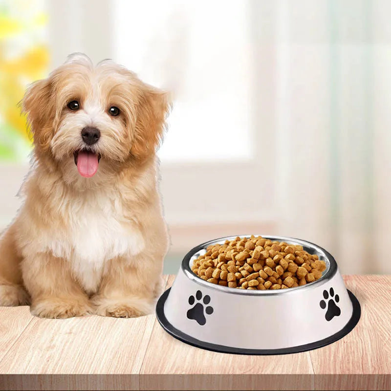 Stainless steel large capacity pet bowl dog food bowl