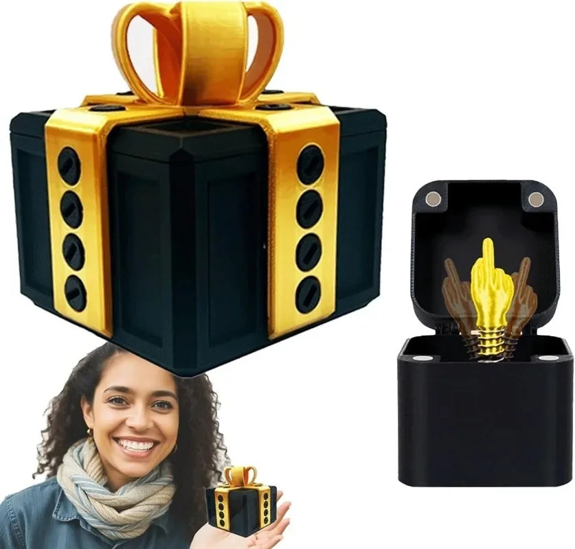 The Annoying Present with Middle Finger in A Box Gift Box