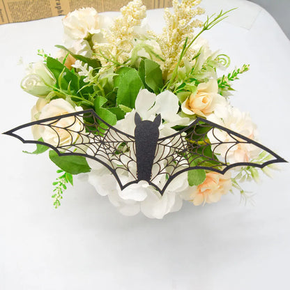 Halloween 3D Hollow Bat Wall Stickers Black Bat Sticker