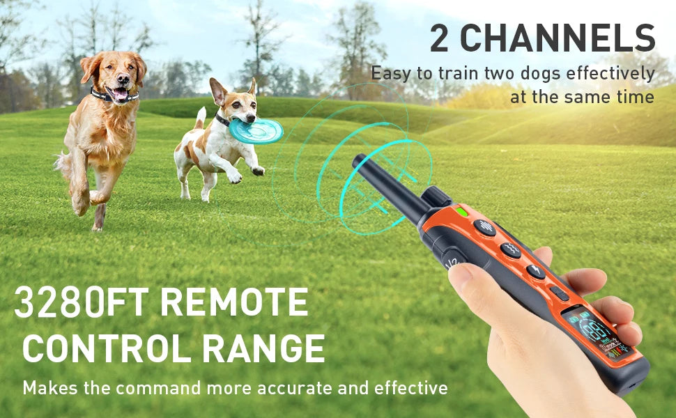 Electric Dog Training Collar Remote Control With  Vibration Shock
