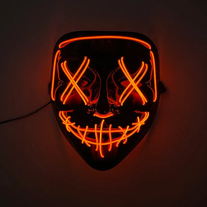 Halloween Party Supplies Luminous LED Purge Mask