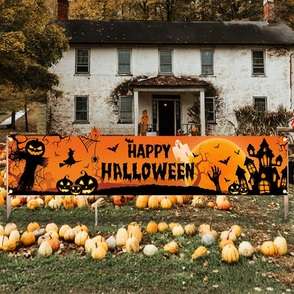 Happy Halloween Outdoor Banner Happy Halloween Decoration