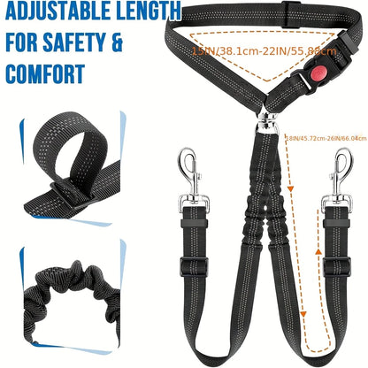 Dog Seat Belt for Car,Dog Car Harness Seatbelt