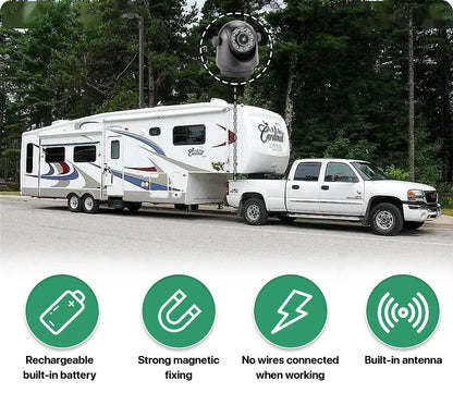 5G WiFi Magnetic Hitch Wireless Rear View Camera Night Vision