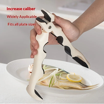 3-in-1 Heat-Proof Dish Clips for Kitchen, Anti-Slip Plate Grippers