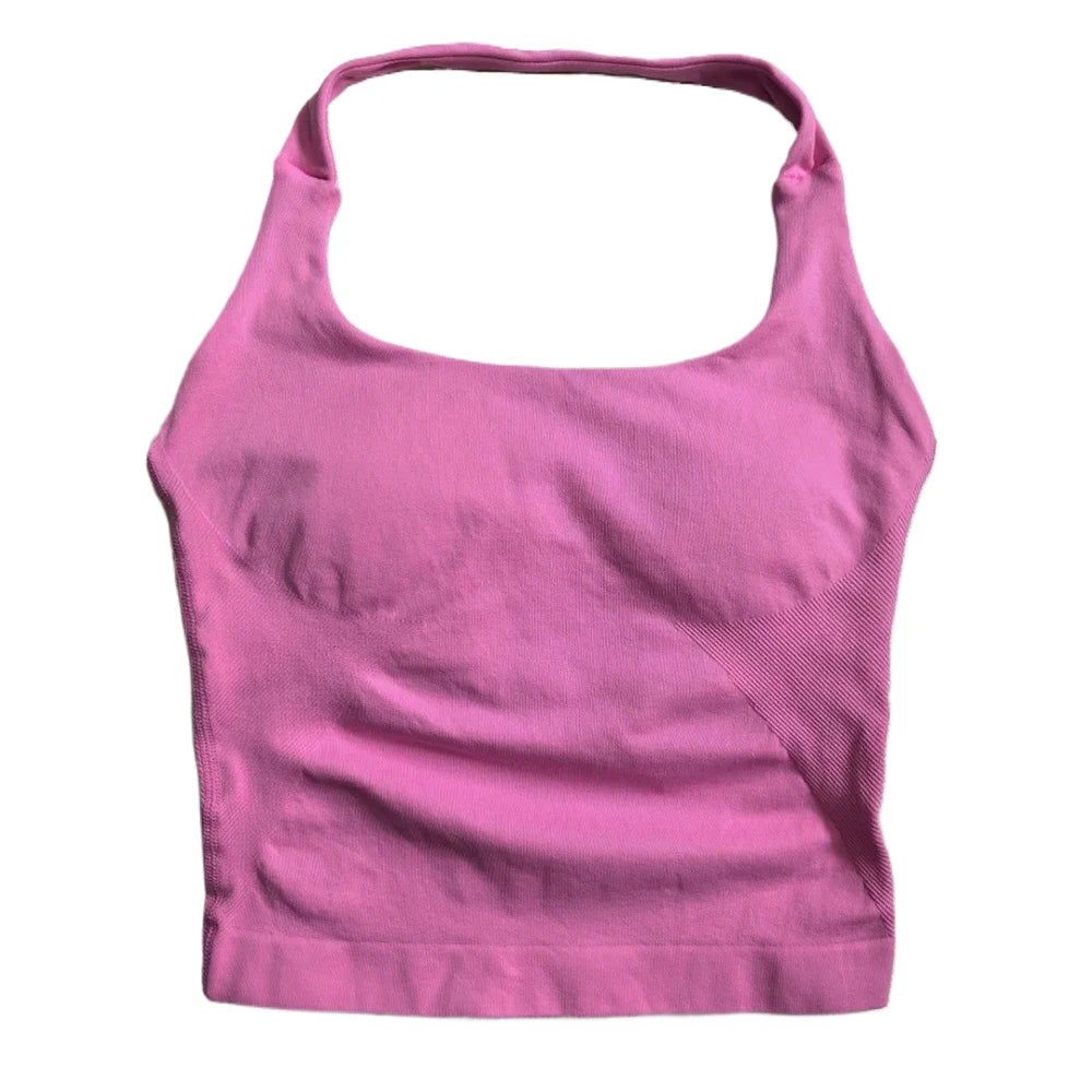 Gym Top Women Clothes Strappy Workout Tank Top Sports Bra