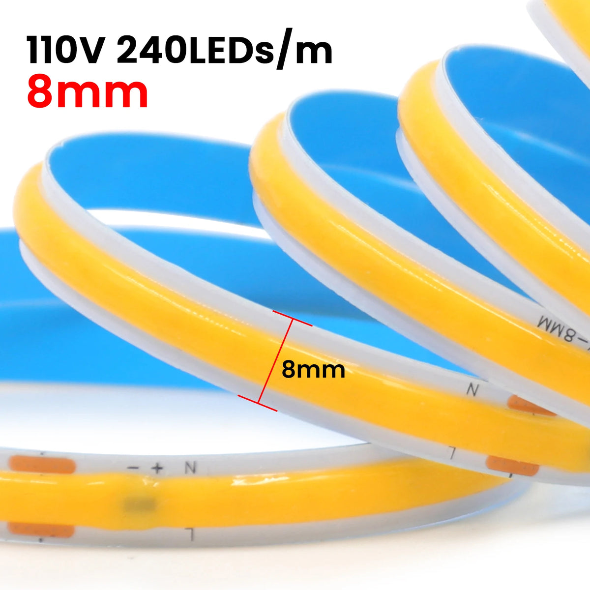 220V 110V 5m-20m COB LED Strip Light Lighting Flexible