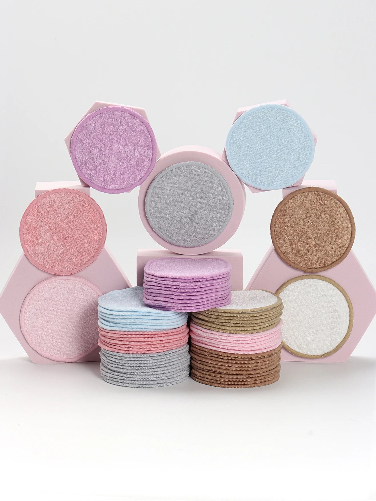 Bamboo Fiber Makeup Remover Pads Face Cleanser
