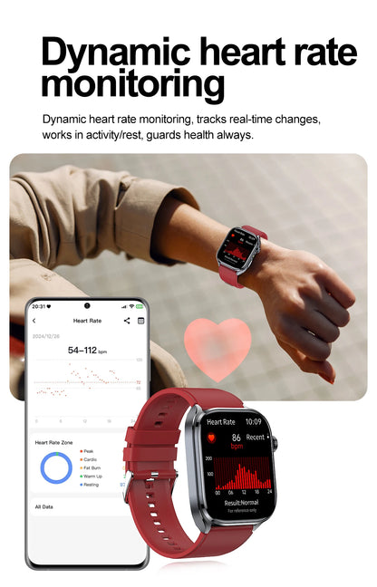 New AI Health Care Accurate detection ECG Smart Watch