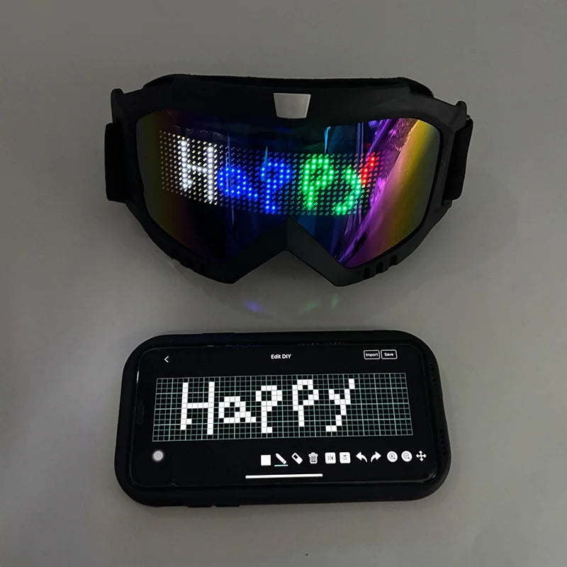 1set Luminous Glowing Glasses and Gloves Remote Control