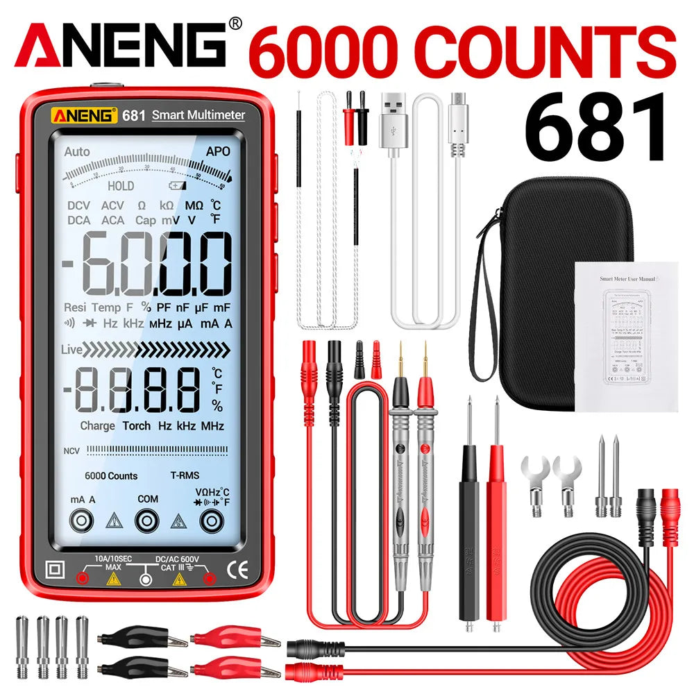 681 Rechargeable Digital Professional Multimeter Voltage Tester
