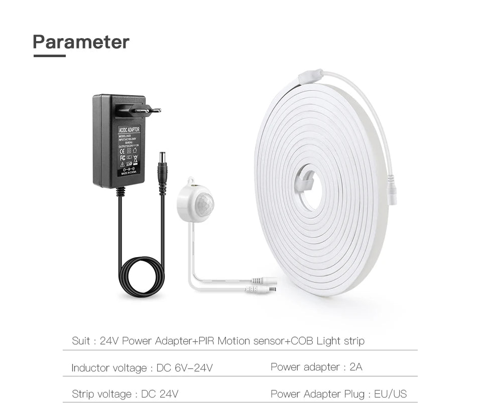 Neon Light Wireless PIR Motion Sensor LED Strip light
