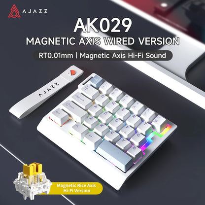 Wired One-Handed Gaming Keyboard HE Magnetic Switch