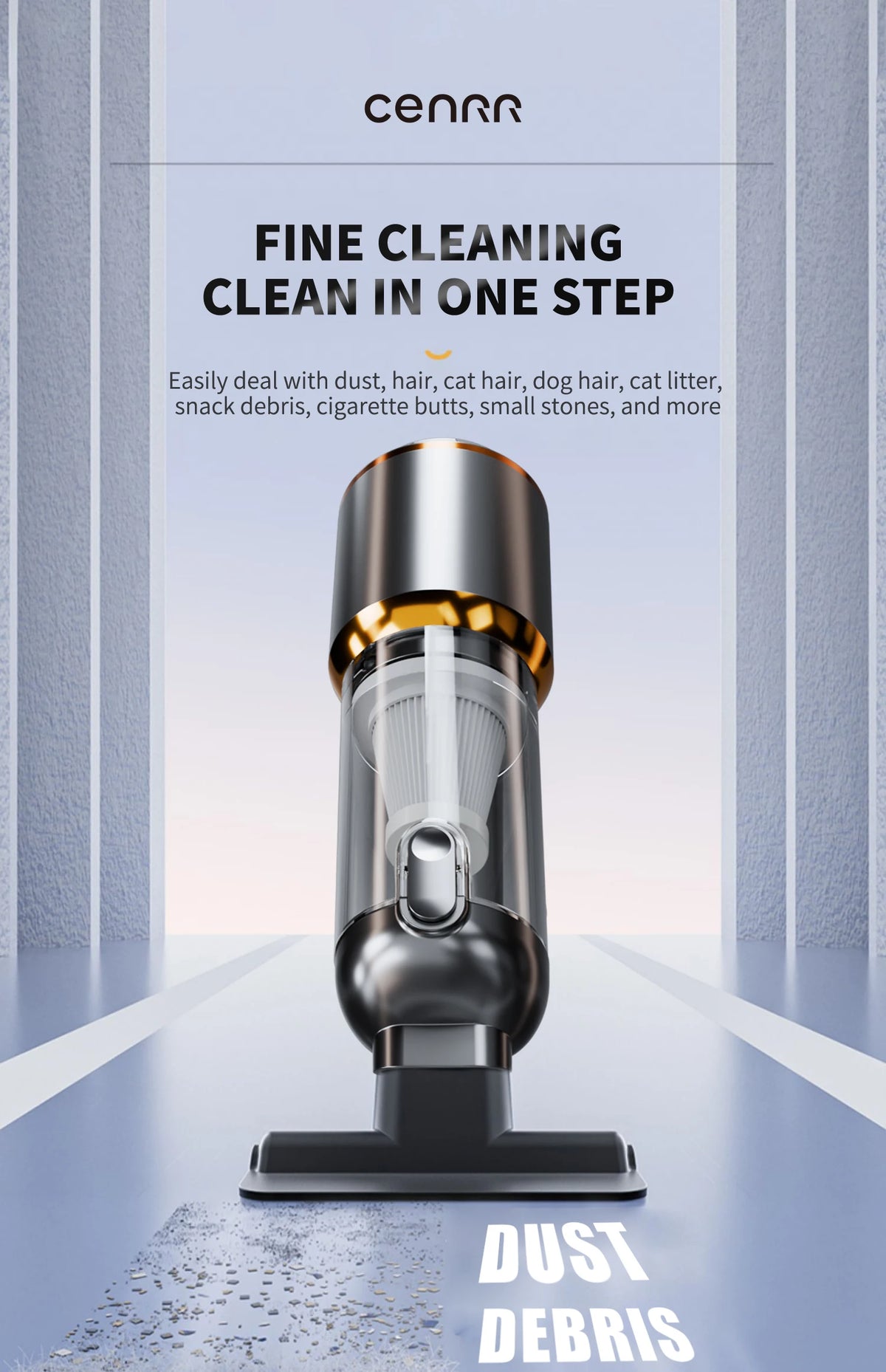 CENRR 998000PA Car Vacuum Cleaner Strong Suction