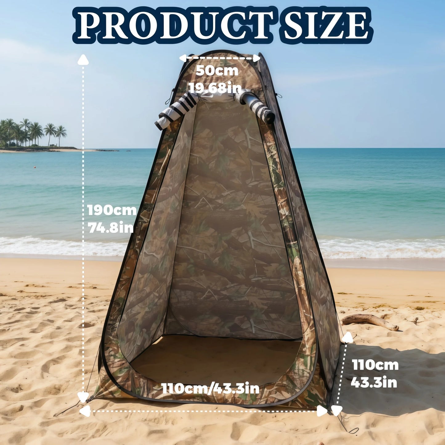 Pop-Up Portable Privacy Tent Outdoor Shower Tent