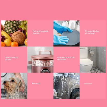 Magic Silicone Gloves Cleaning Dishwashing Scrubber Dish