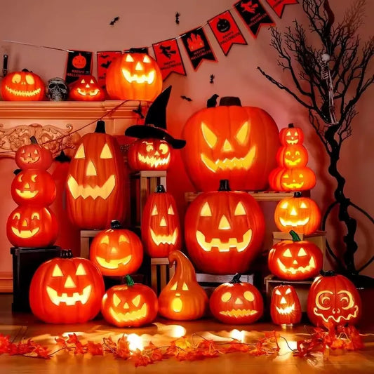1Pc Decorative Pumpkin Halloween Props Lantern