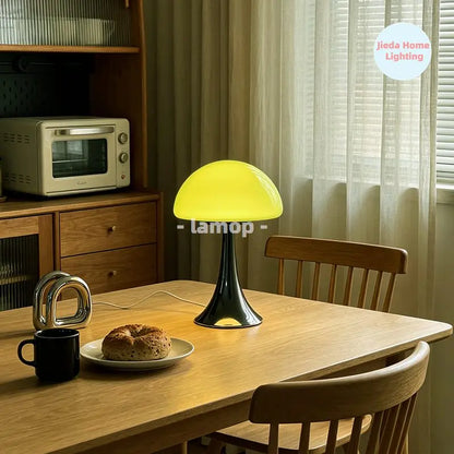 Jellyfish Dome Glass Table Lamp Coastal Modern Bedside