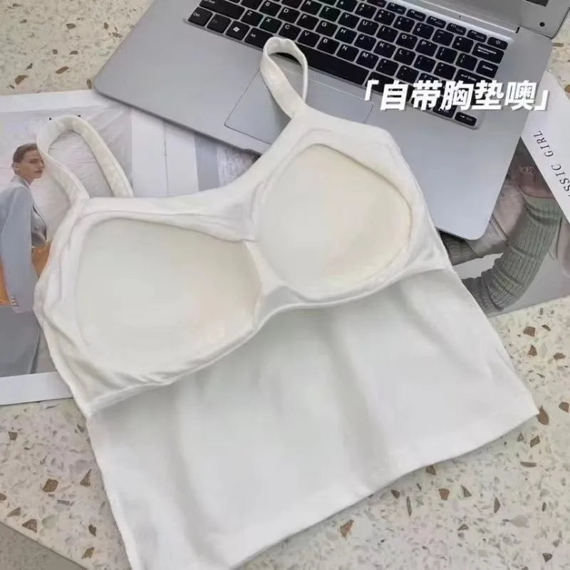 Crop Top Women Sexy Sleeveless Tops Fashion Female Tops