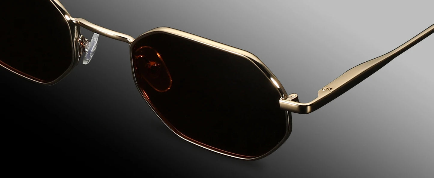 Small Polygon Polarized Sunglasses Anti-Glare