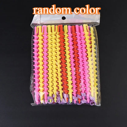 Set Heatless Curls Mixed Color Spiral Hair Styling Tools