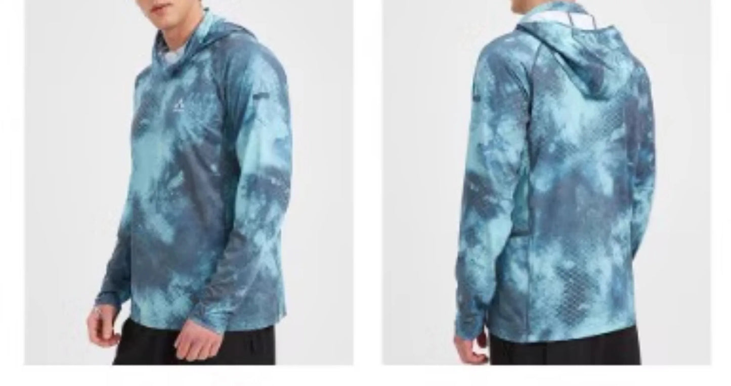 Men's Summer Outdoor Cycling Fiing Sun Protection Ice Silk