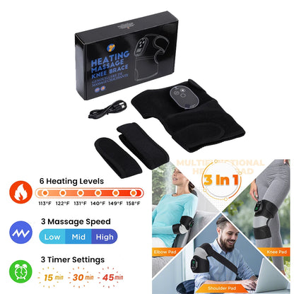3-in-1 Heated Vibration Knee Massager