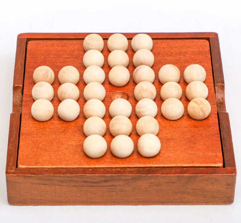 1 Set Europe Board Game Single Chess Peg Solitaire