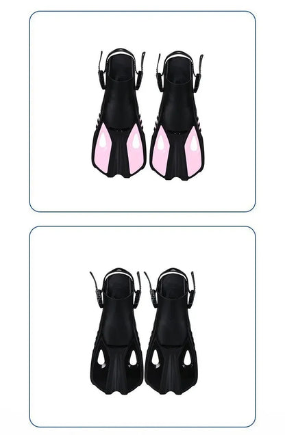 Snorkel Fins Swim Flippers Short Diving Frog Shoes Duck Webs