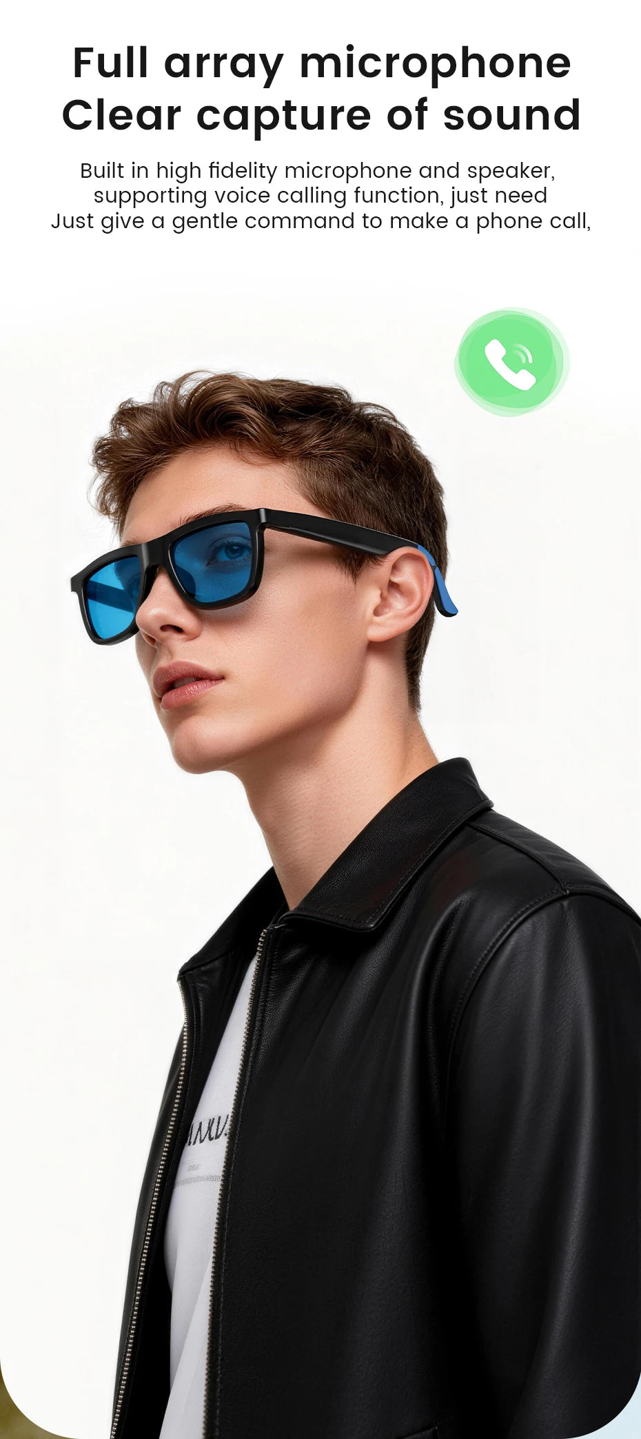 New Bluetooth Audio Smart Glasses AI Translation Auto