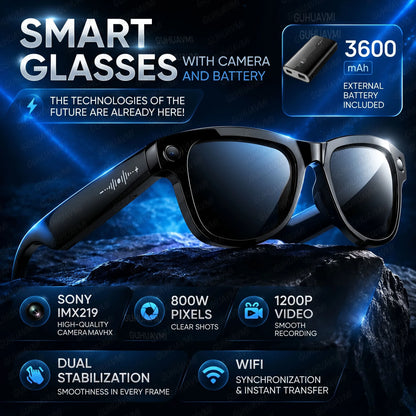 New AI Smart Glasses 1080P Camera Video Recorder