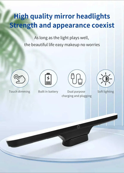 Rechargeable LED Magnetic Mirror Light Dimmable Eye-Protection