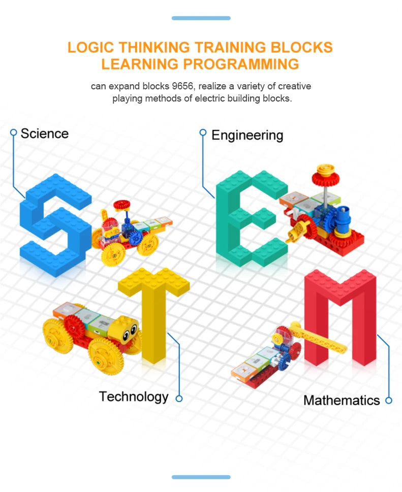 Educational Logic Building Blocks Set for Kids