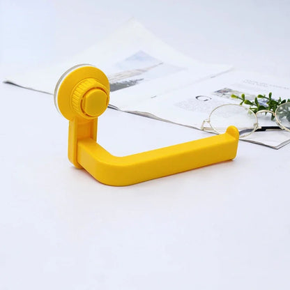Suction Cup Toilet Paper Holder Wall Mount No Punching