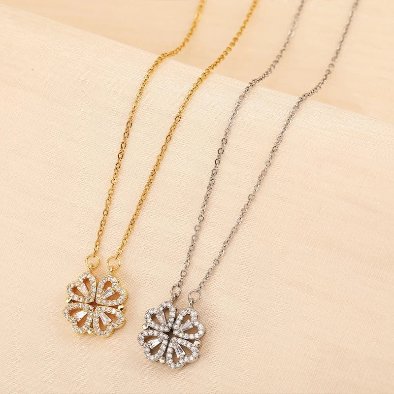 New To My Daughter Four Leaf Clover Necklace