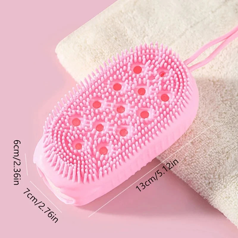 Double Side Silicone Bubble Bath Body Brush