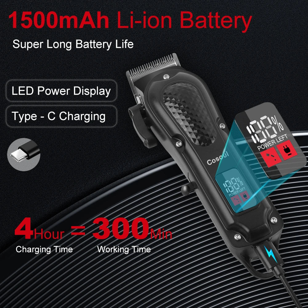 Hair Clipper Compact Size Hair Trimmer Electric Beard Trimmer