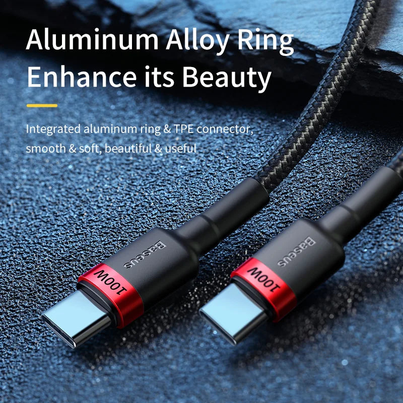 Baseus 100W/5A USB C To USB Type C Cable