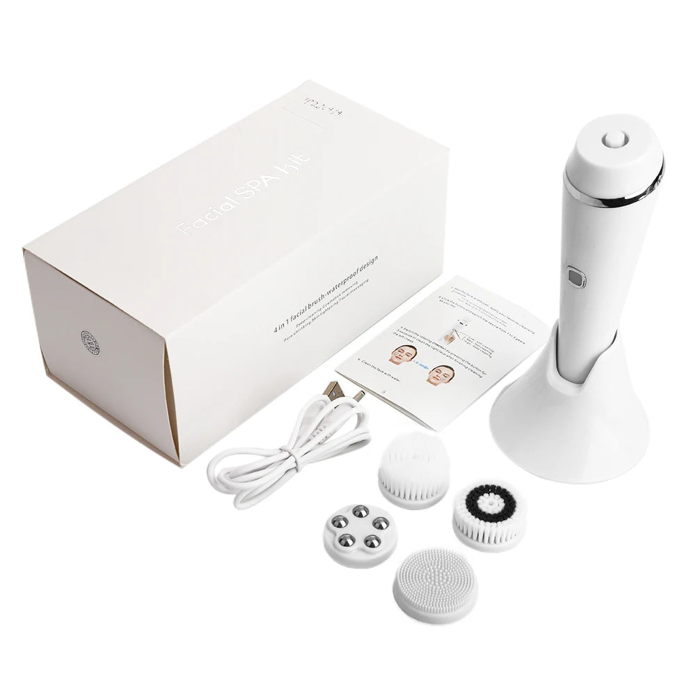 4 in 1 Electric Facial Cleansing Brush Sonic Skin Care
